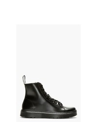 Dr. Martens Black Smooth Leather 8 Eye Mayer Boots