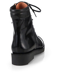 Robert Clergerie Elbie Patent Leather Combat Boots