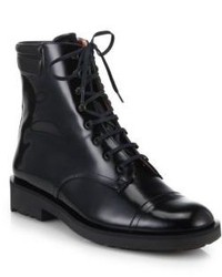 Robert Clergerie Elbie Patent Leather Combat Boots