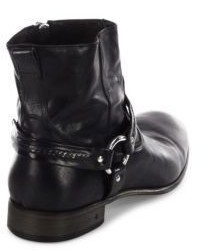 John Varvatos Eldridge Harness Leather Ankle Boots