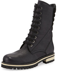 Aquatalia by Marvin K Elma Lace Up Leather Combat Boot
