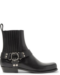 Gucci Embellished Leather Harness Boots