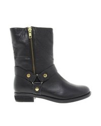 Faith Ramsgate Black Leather Boots