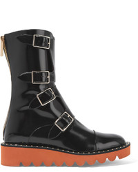 Stella McCartney Faux Patent Leather Boots Black