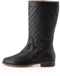 Andre Assous Gail Quilted Leather Boot Black