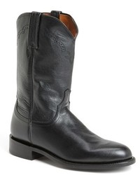 Lucchese Goat Roper Argyle Stitch Leather Boot