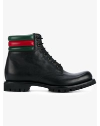 Gucci Web Detail Military Boots