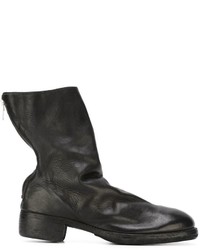 Guidi Distressed Zipped Boots