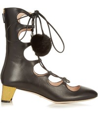 Gucci Heloise Lace Up Leather Boots