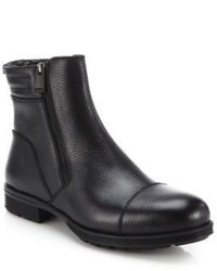 Aquatalia Hugh Shearling Lined Leather Ankle Boots
