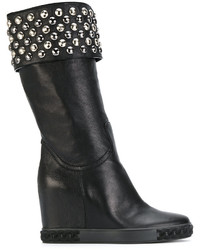 Casadei Jewelled Concealed Wedge Boots