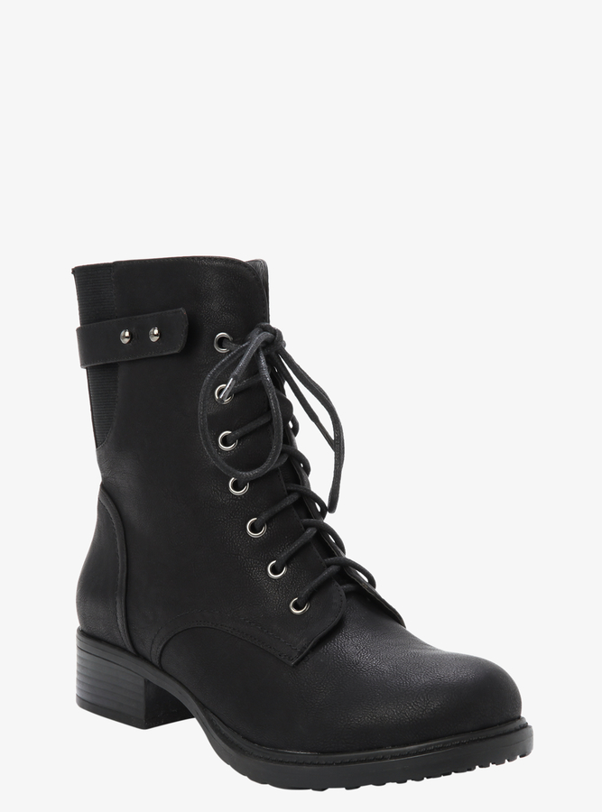 torrid black combat boots