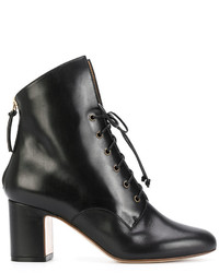 Francesco Russo Lace Up Heeled Boots