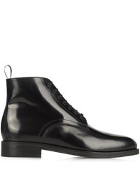 Lemaire Lace Up Leather Ankle Boots