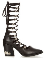Toga Lace Up Leather Boots