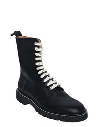 Maison Margiela Lace Up Leather Combat Boots