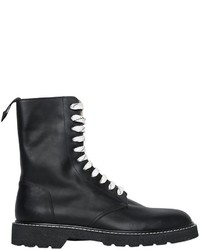 Maison Margiela Lace Up Leather Combat Boots