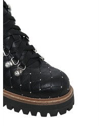 Le Silla 20mm Swarovski Quilted Leather Boots