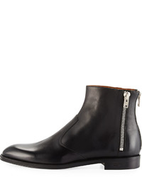 Givenchy Leather 3 Zip Ankle Boot