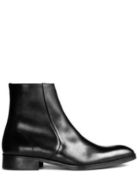 H&M Leather Ankle Boots