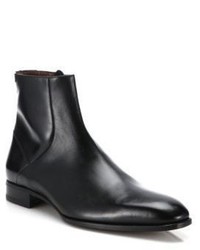a. testoni Leather Ankle Boots