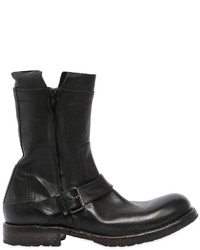 Moma Leather Biker Boots