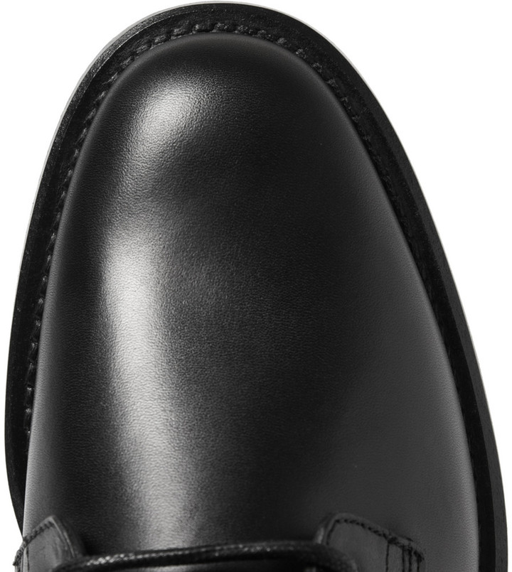 Saint Laurent Leather Boots, $750 | MR PORTER | Lookastic