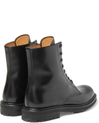 Alexander McQueen Leather Combat Boots