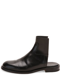 Maison Margiela Leather Cutout Boot Sandal Black
