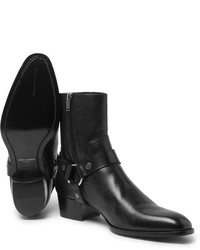 Saint Laurent Leather Harness Boots