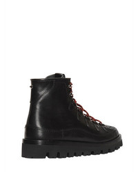 Valentino Leather Hiking Boots
