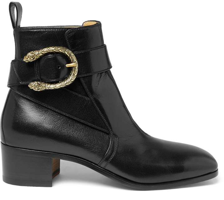 Gucci Leather Jodhpur Boots, $1,200 