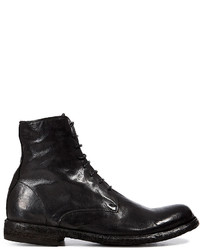 Officine Creative Leather Lace Up Boots