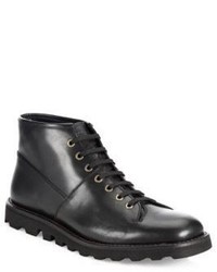 Prada Leather Lace Up Boots