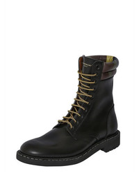 Givenchy Leather Lace Up Military Boots