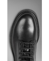 Burberry Leather Military Boots