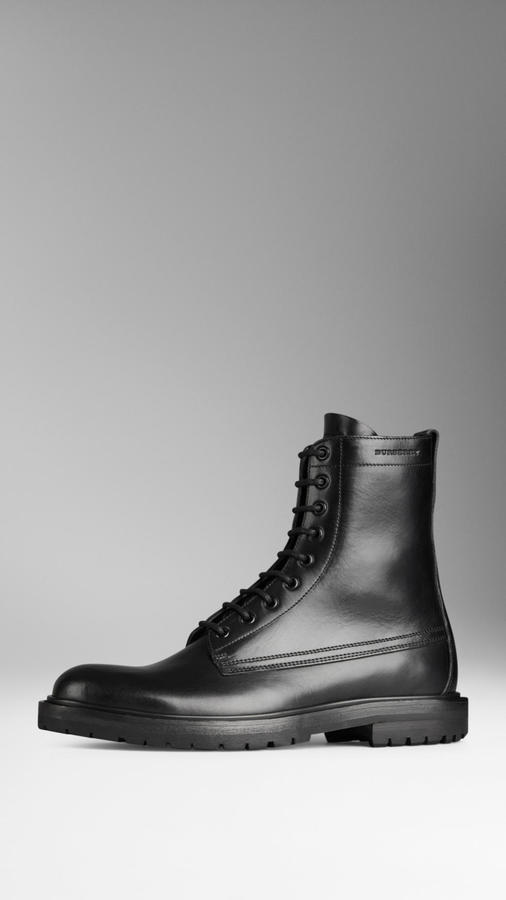 burberry military boots