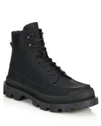 Prada Lug Sole Leather Hiking Boots