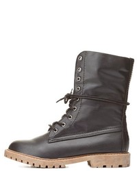 Charlotte Russe Mark Maddux Sherpa Lined Combat Boots