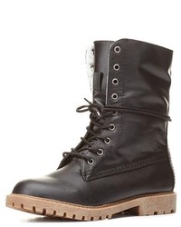 Charlotte Russe Mark Maddux Sherpa Lined Combat Boots