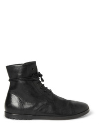 Marsèll Marsell Textured Leather Lace Up Boots
