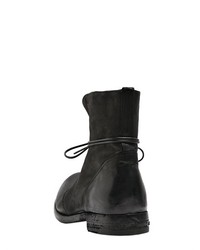 Officine Creative Matte Leather Lace Up Boots