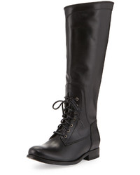 Frye Melissa Lace Up Riding Boot Black