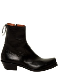 Vetements Metal Ring Leather Ankle Boots