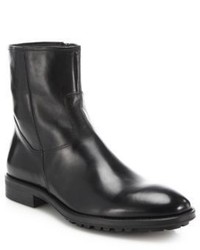 To Boot New York Harrison Leather Side Zip Boots