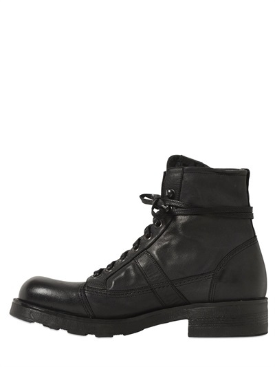 O.x.s. Washed Leather Boots, $299 | LUISAVIAROMA | Lookastic