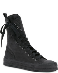 Ann Demeulemeester Off Centre Lace Up Boots