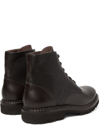 Brunello Cucinelli Panelled Leather Boots
