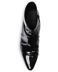 Saint Laurent Patent Leather Ankle Boots