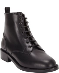 Saint Laurent Patti Lace Up Boots Black